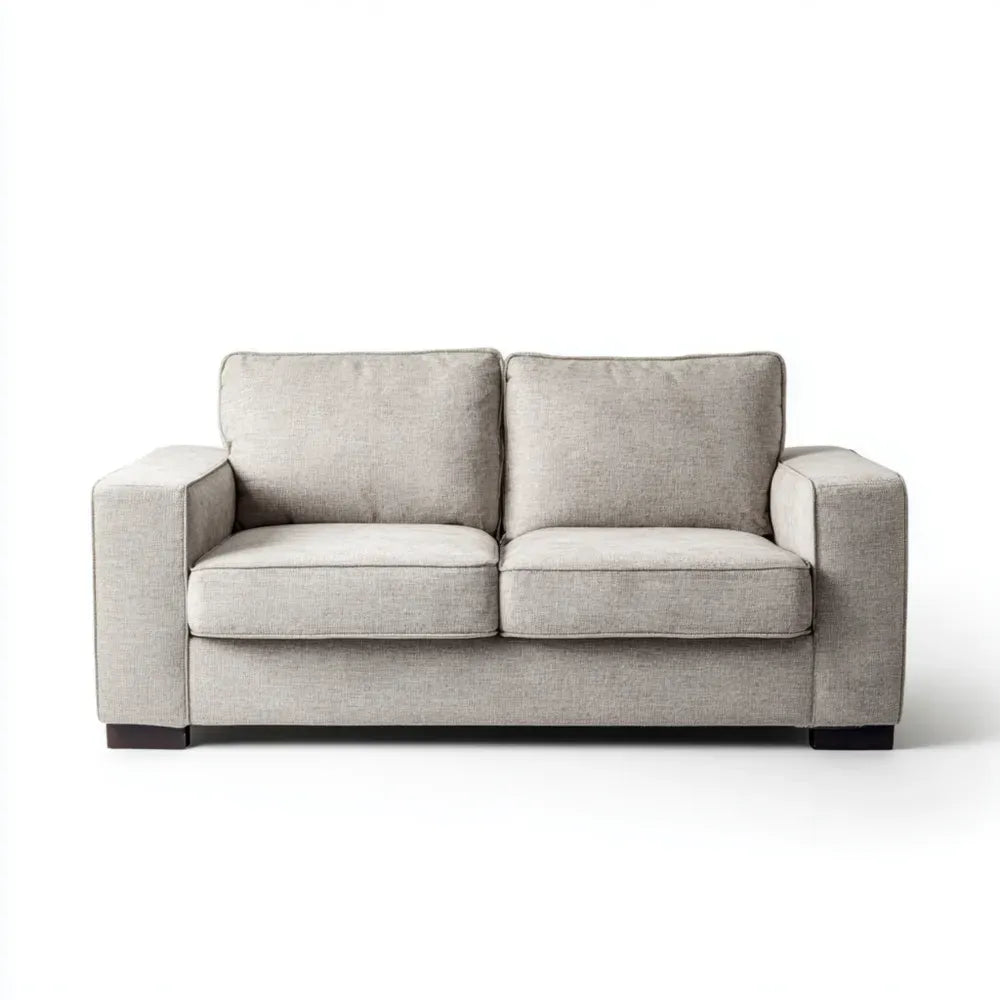 3-Seater Fabric Upholstered Sofa 180x90x85 cm - Light Grey - Modern Design